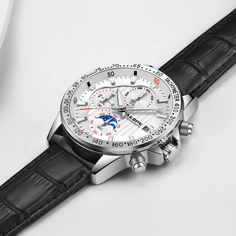 Relógio masculino de luxo novo à prova dwaterproof água aço inoxidável relógios quartzo cronógrafo relógio de pulso masculino relógios para homem relógio casual