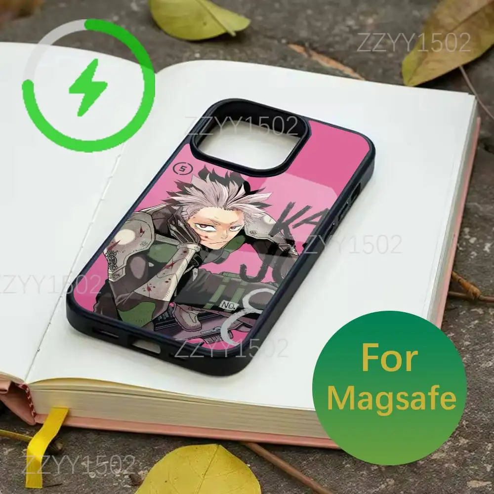 أنيمي Kaiju No 8 حافظة هاتف رائعة آيفون 17,16,15,14,13,12,11,Pro,Max,Plus,Mini,SE4,E Magsafe شحن لاسلكي #3