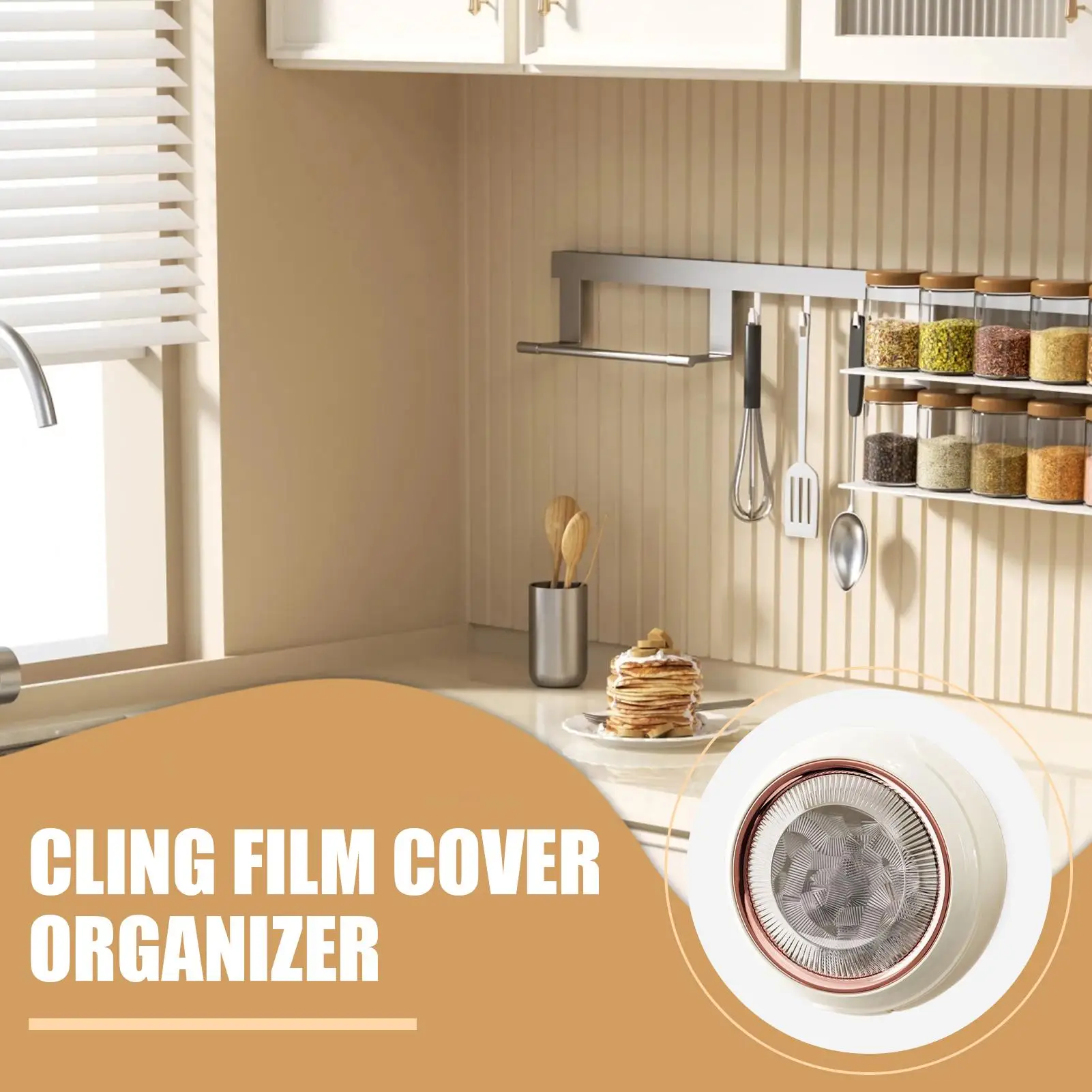 

Органайзер для пищевой упаковки, кухонный ящик для хранения с 100 пакетами для пищевых продуктов, настенный держатель, чехол большой емкости, многоразовая кухня