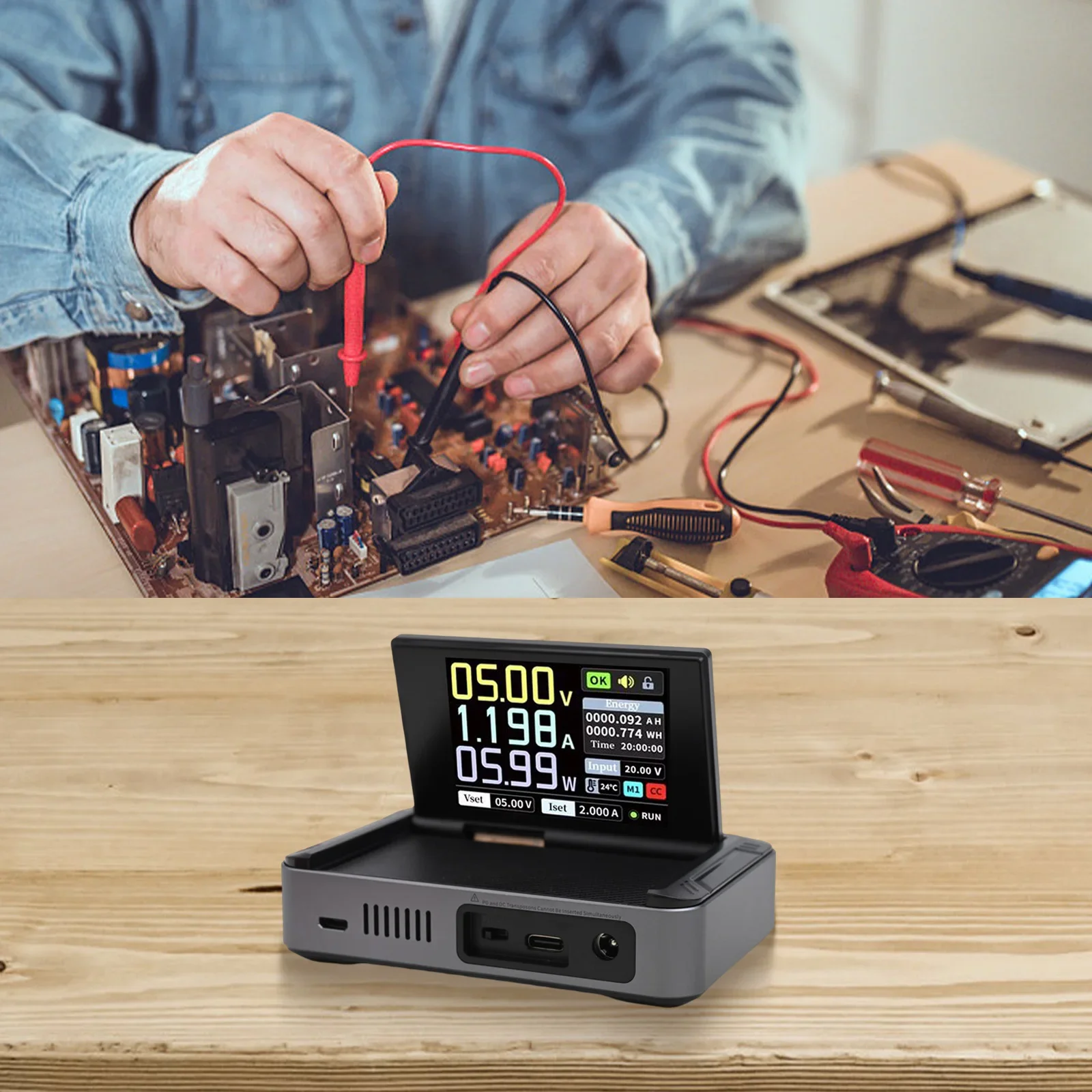 Fonte de alimentação digital programável DPS150 CNC DC com recursos de suporte de carregamento rápido medidores de tensão 100mA-5A ﻿