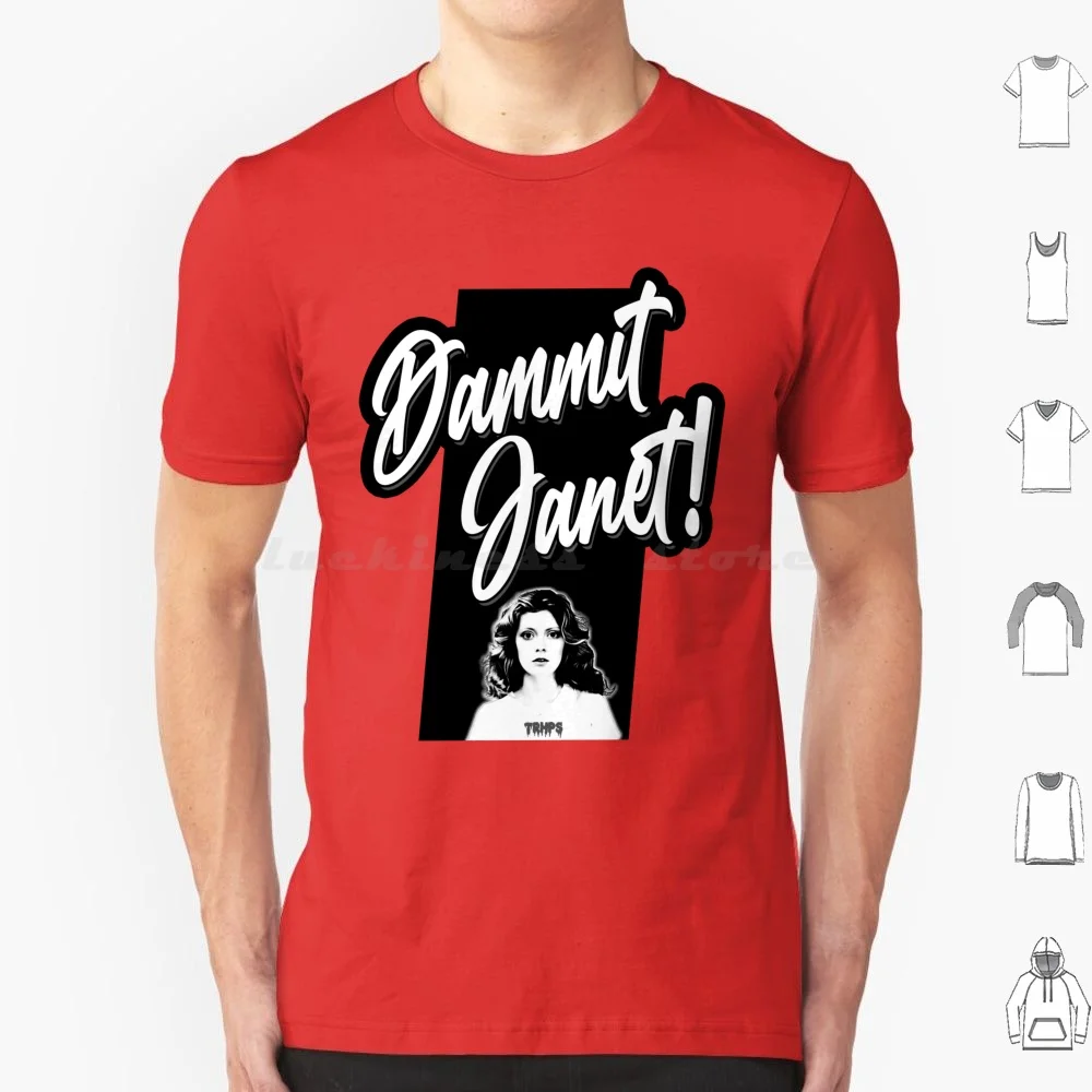 

Футболка Dammit Janet с изображением из фильма ужасов, хлопковая, для мужчин и женщин, с принтом «сделай сам»