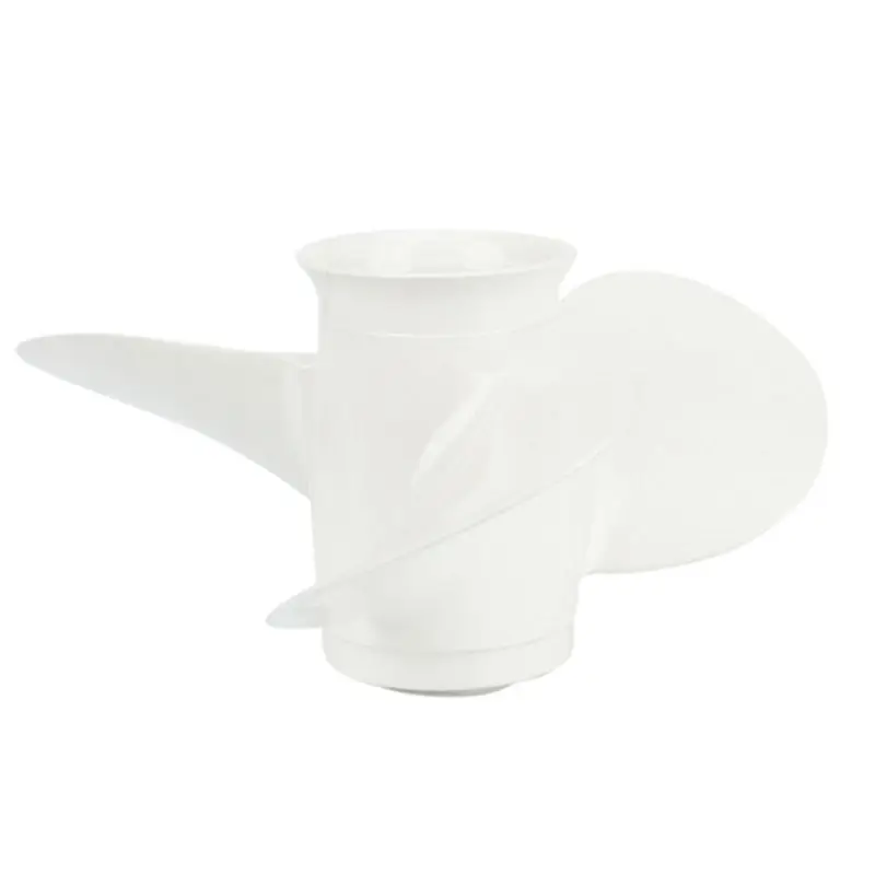 1 Piece 664-45952-00-EL 9 7/8 X 14 Aluminum Boat Outboard Propeller White 10 Spline Tooth 3 Blades RH For 20-30HP-A67F