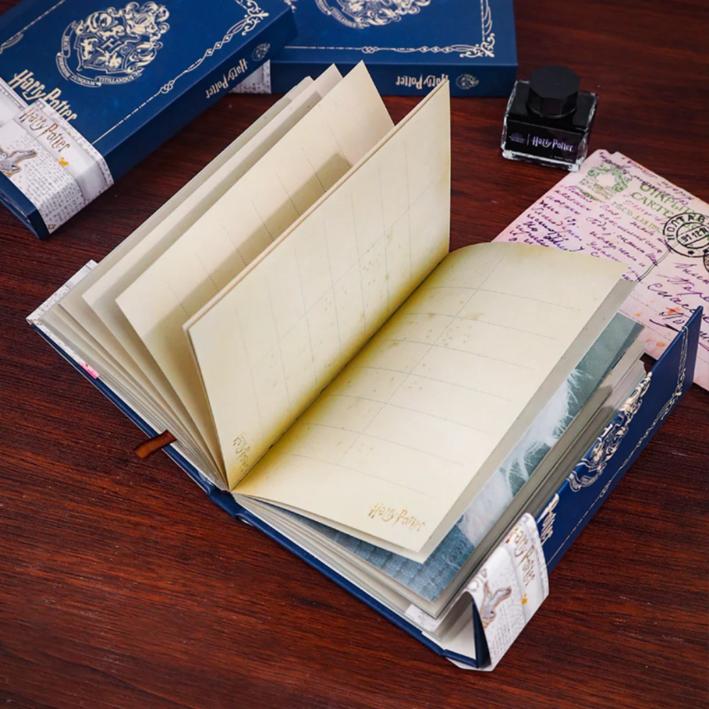 Harry Potter Notebook Magic Academy Hogwarts Slytherin Authentic Retro Hand Account Diary Book School Student Stationery Gifts view 3