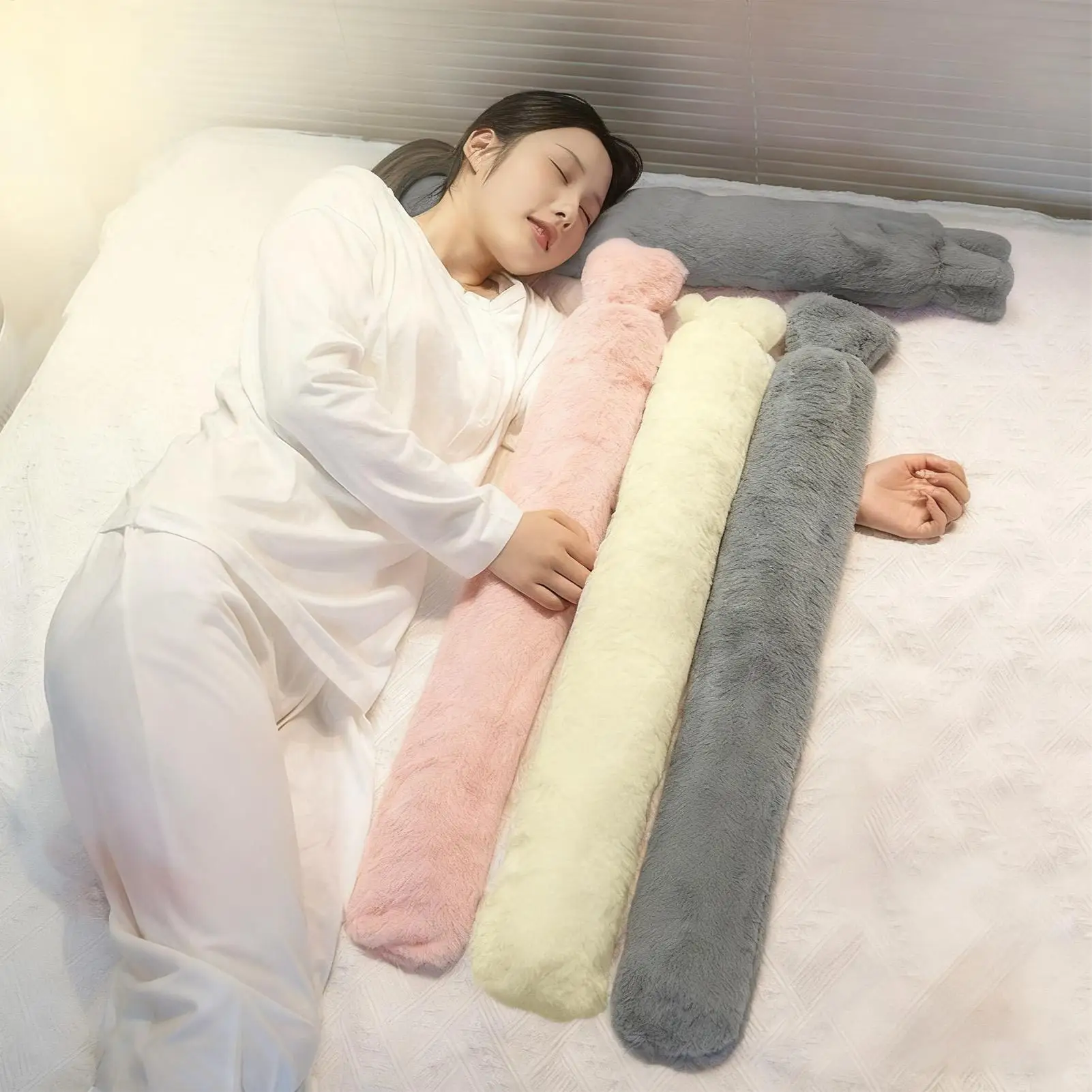 

Long Hot Water Bottle 30 Inch Body Warmer Heat Retention Bed Warmer for Back Neck Legs Shoulder Pain Relief Travel Home Use