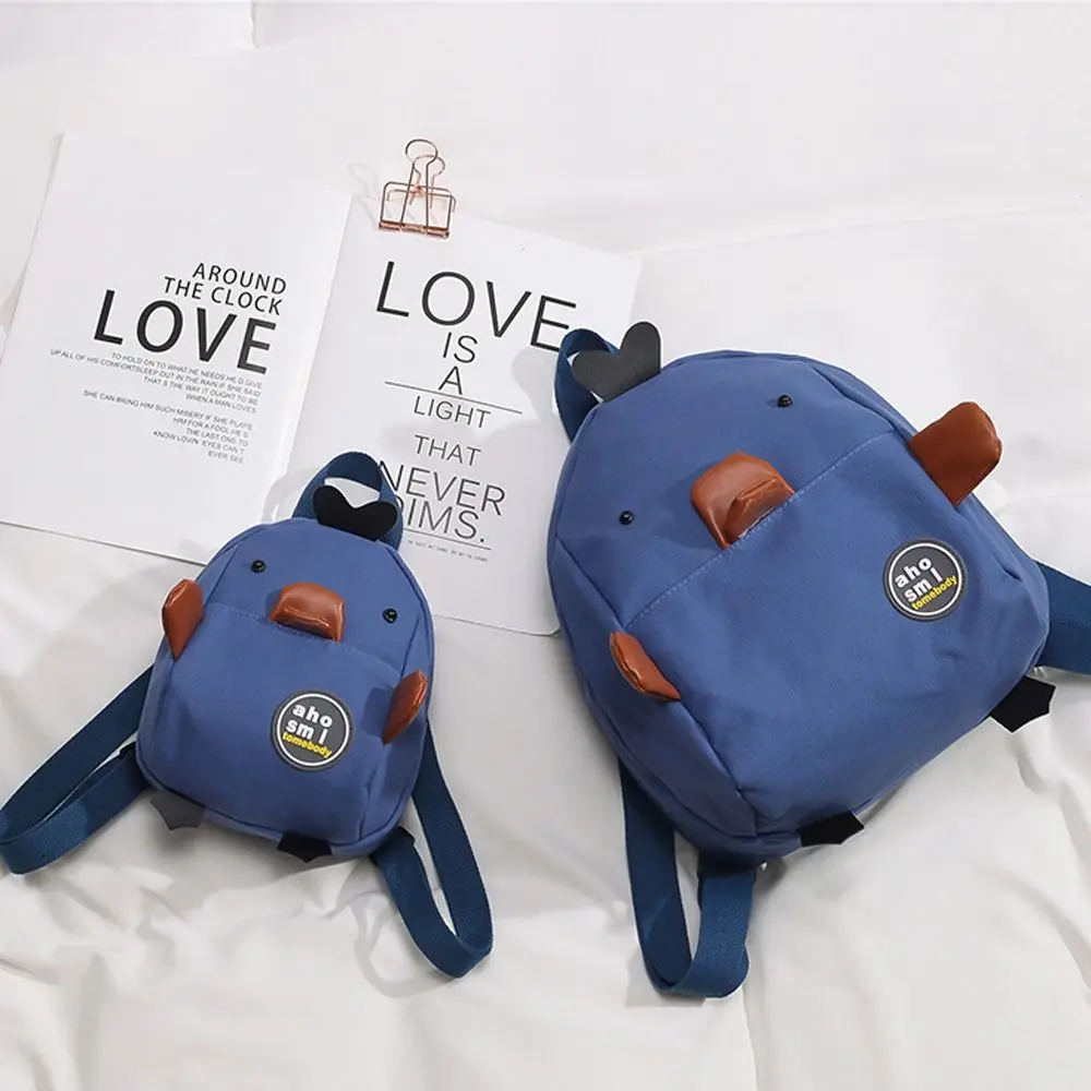 Unique Cartoon Duck Toddler Backpack Lightweight Cute Children's School Bag Nylon Large Capacity Cartoon Shoulder Bag Pack