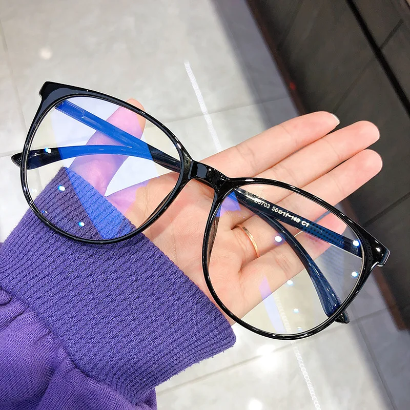 Transparent Computer Glasses Frame Women Men Anti Blue Light Round Eyewear Blocking Glasses Optical Spectacle Eyeglass