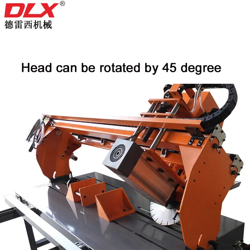 Mesin Pemotong Batu Multifungsi Laser Inframerah Kecil untuk Memotong Ubin Marmer dengan Pengasah Tepi Miring 45 Derajat Otomatis