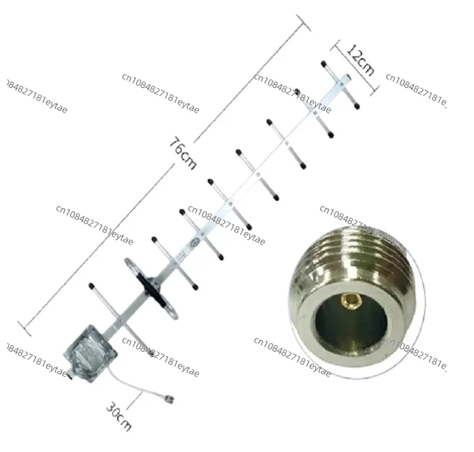 

ZJ 868MHz 915 MHz Yagi Antenna Directional Outdoor Antennas for Communication N Female 12dBi High Gain Aerial 2pcs