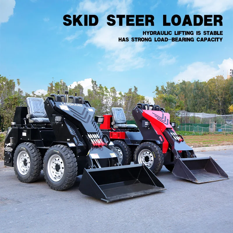 Bestseller In Europe Small Diesel Power Crawler Loader EPA Euro 5 Farm Skid Steer Loader Mini Wheeled Loader Customized For Sale