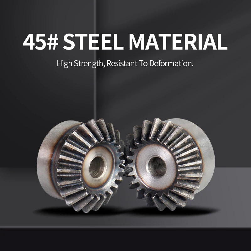 

Metal Gear Cnc Wheels Bevel 90° Angle Transmission Sawtooth 2.5Molds 30 Teeth Straight Pinion Servo Motor 45 Steel Electric Cone