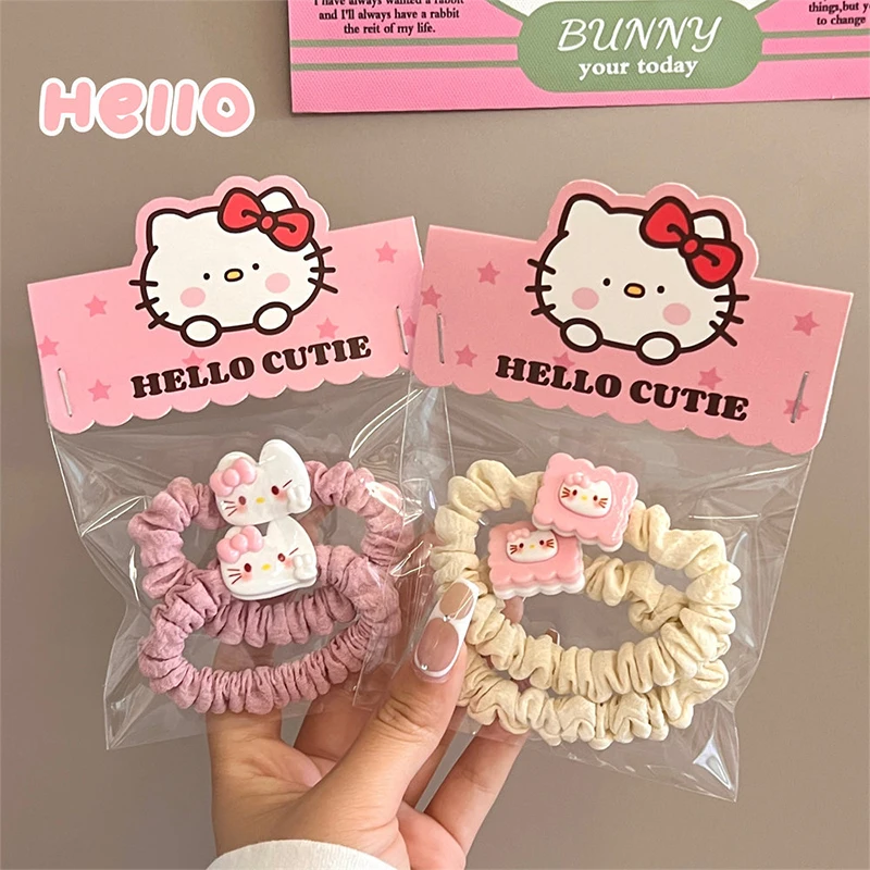 2Pcs Cute Children Hair Accessories For Women Girls Sweet Fashion Hair Rope Bangs Hair Clip Princess Cartoon Headdress Gifts