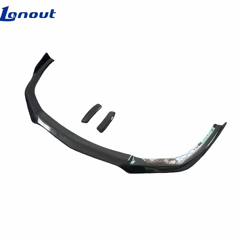 Premium Quality Real Carbon Fiber Front Diffuser Front Bumper Lip and Corner protection for Lamborghini EVO Upgrading