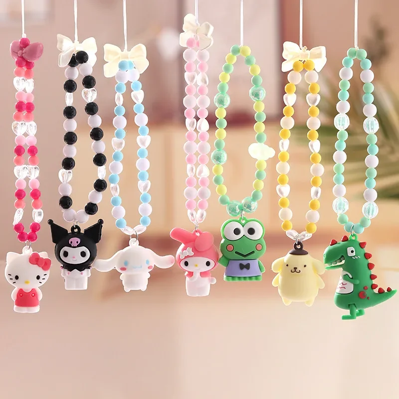 

Kawaii Anime Hello Kitty Melody Keychain Cinnamoroll Keyring Bag Pendant Key Ring Backpack Accessories Mobile Phone Charm Gifts