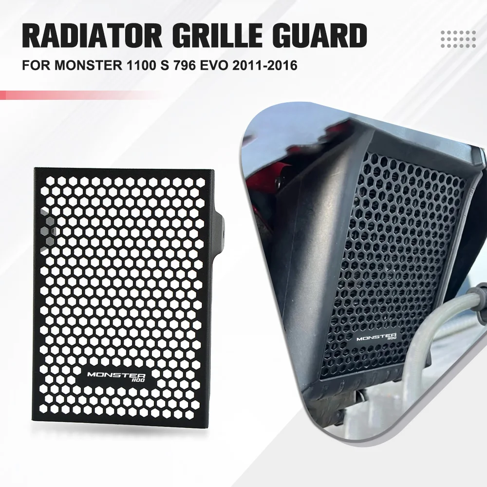 

Решетка радиатора мотоцикла, защитная крышка резервуара для воды для Ducati Monster 1100 S 796 EVO 2011-2013 2014 2015 2016