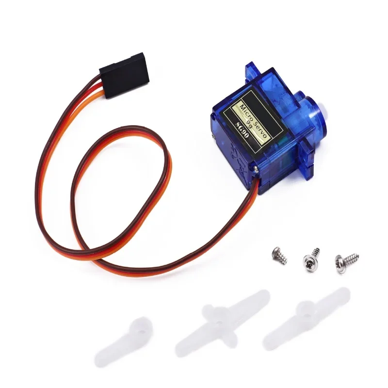 2Pcs SG90 Micro Servo 9g 1.6kg/0.12s Analog 360° Rotation for Arduino RC Car Drone Robot DIY Kit Compatible with 4.8-6V Power Su