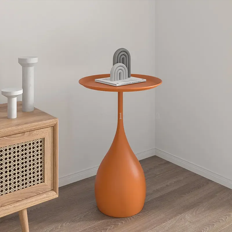 

Simple Wrought Iron Coffee Table Living Room Household Round Coffee Table Combination Creative Small Apartment Side Table