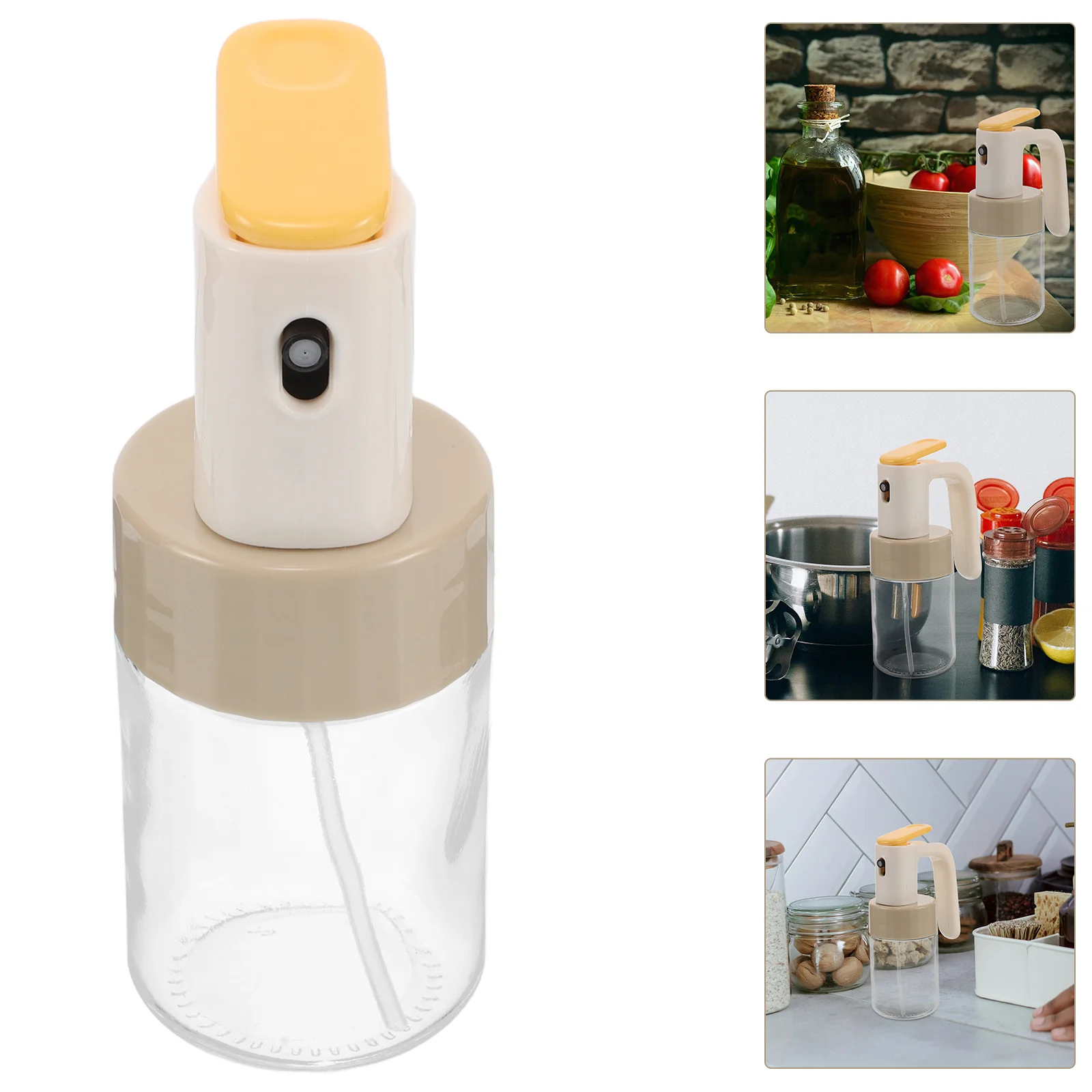 

Glass Oil Sprayer 150ml Kitchen Cooking Bottle Air Fryer Salad Bbq Olive Oil Dispenser Clear Container Portion Control