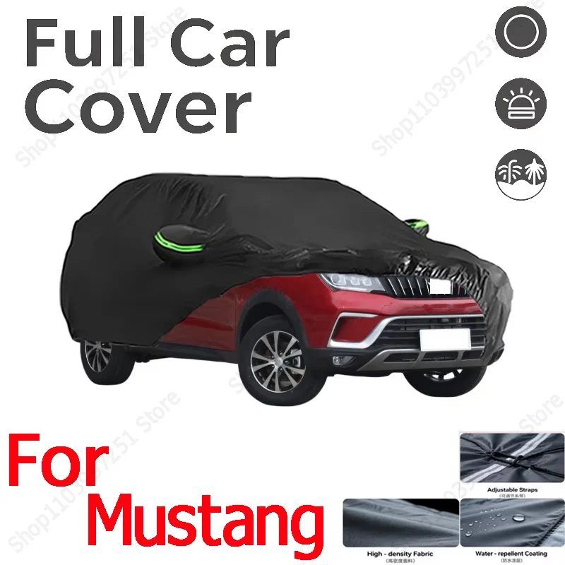

For MUSTANG Cover Full black Covers Waterproof Dustproof UV Scratch-Resistant Sunscreen Protection