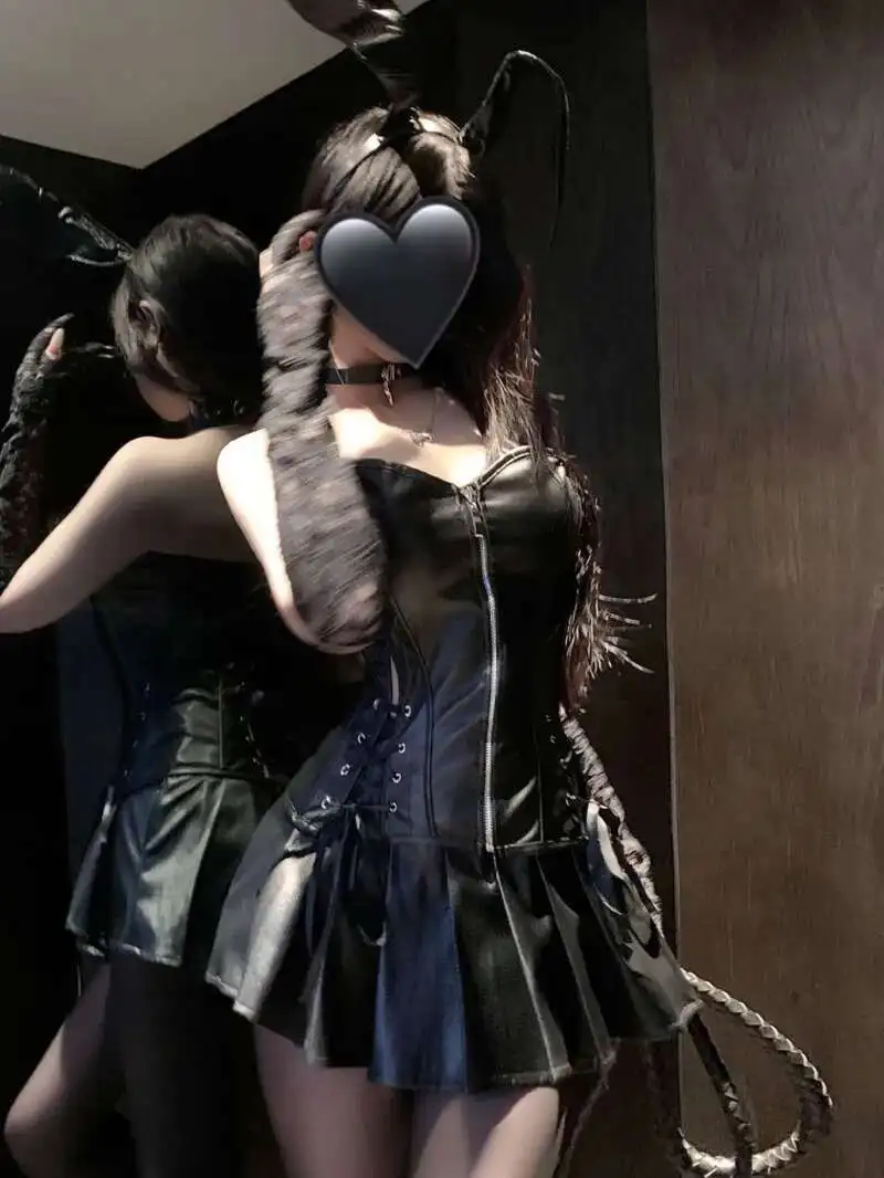 Lianyungang ليست خاطئة ليلة الجنس الملابس الداخلية مثير ورنيش إغراء مجموعة الرغبة النقية الملابس qqny متعة موحدة الإناث الدانتيل HQ97