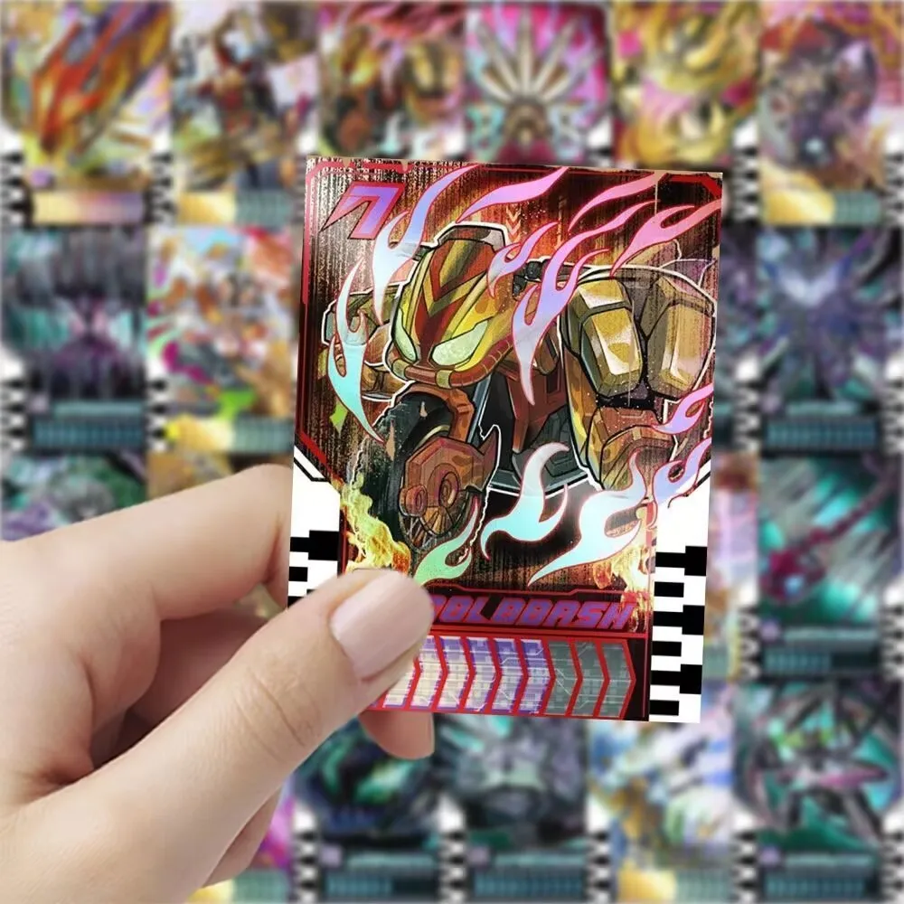 60pcs Bandai Kamen Rider Gotchard Series Self-made Adhesive Card Can Be Linked To Dx Transform Waist Belt Driver Collection Card