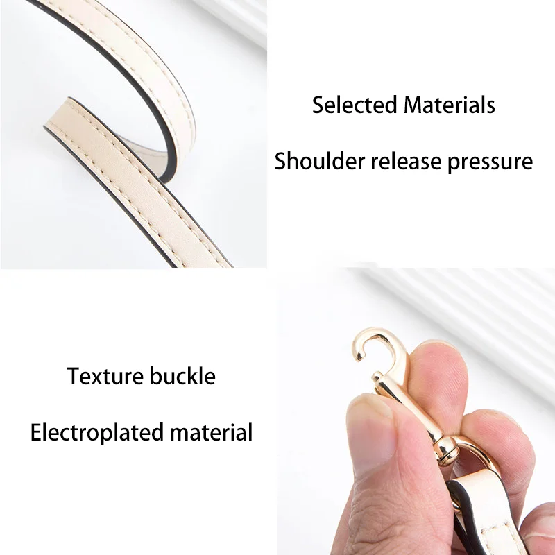 Bag Strap 65cm For Rowan18 Hand‑painted Edge Finish 95-124cm Fine‑stitched Shoulder Strap Firm And Non Deformable Bag Accessorie