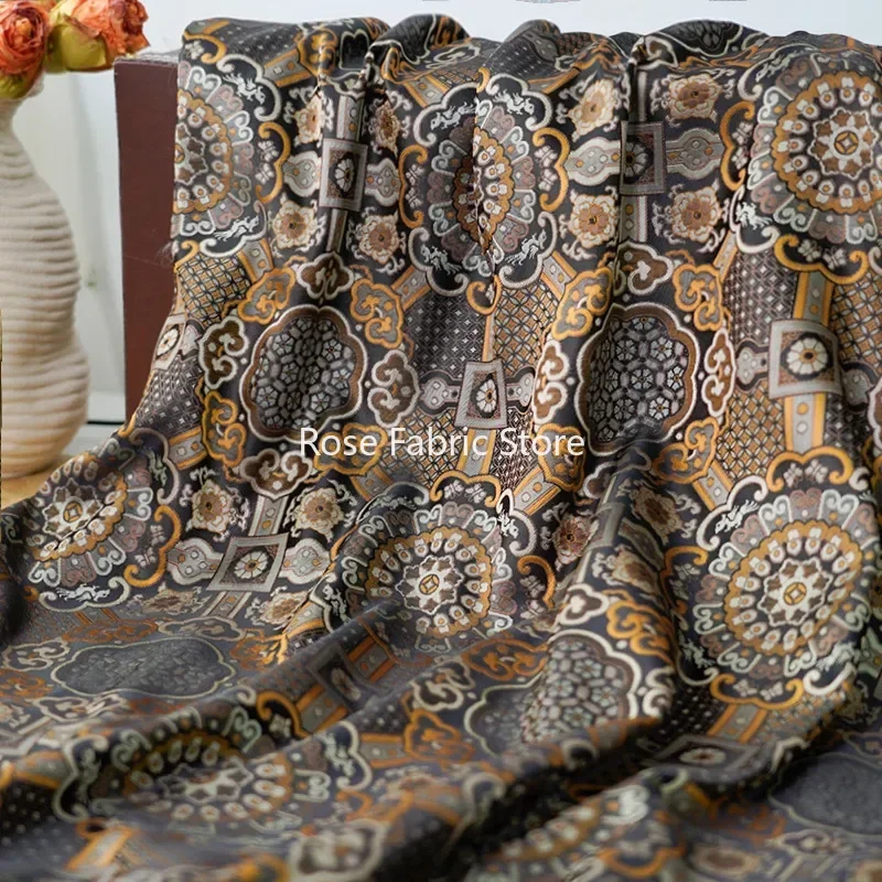 

1 meter Chinese Style Brocade Jacquard Fabric Women's Cheongsam Hanfu Dress Diy Sewing Fabric
