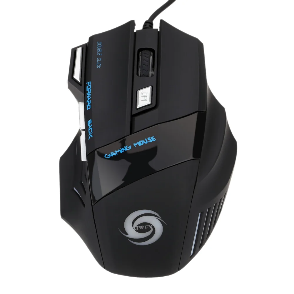 A868 Colorful Luminous 7D Wired Mouse with Fire Key Game Mouse Cross-border Wholesale Customization.