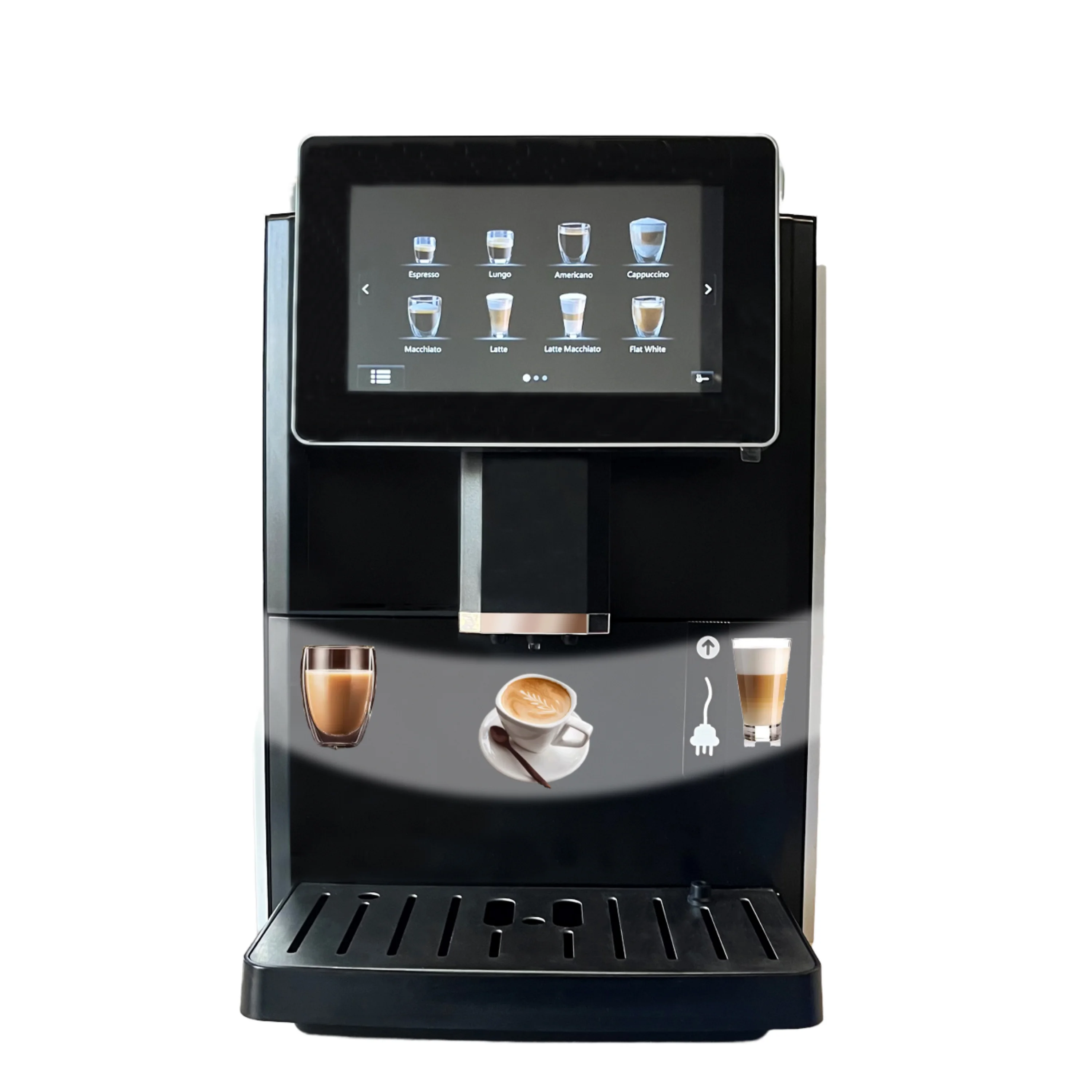 Automatic Commercial Coffee Machine All-in-One Programmable Stainless Steel Housing For Hotels Electric