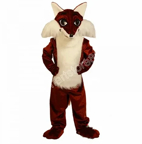 

New Adult Hot Sale Foam Fox Dog Fancy Cartoon Mascot Costume Plush Christmas Fancy Dress Halloween Mascot Costume