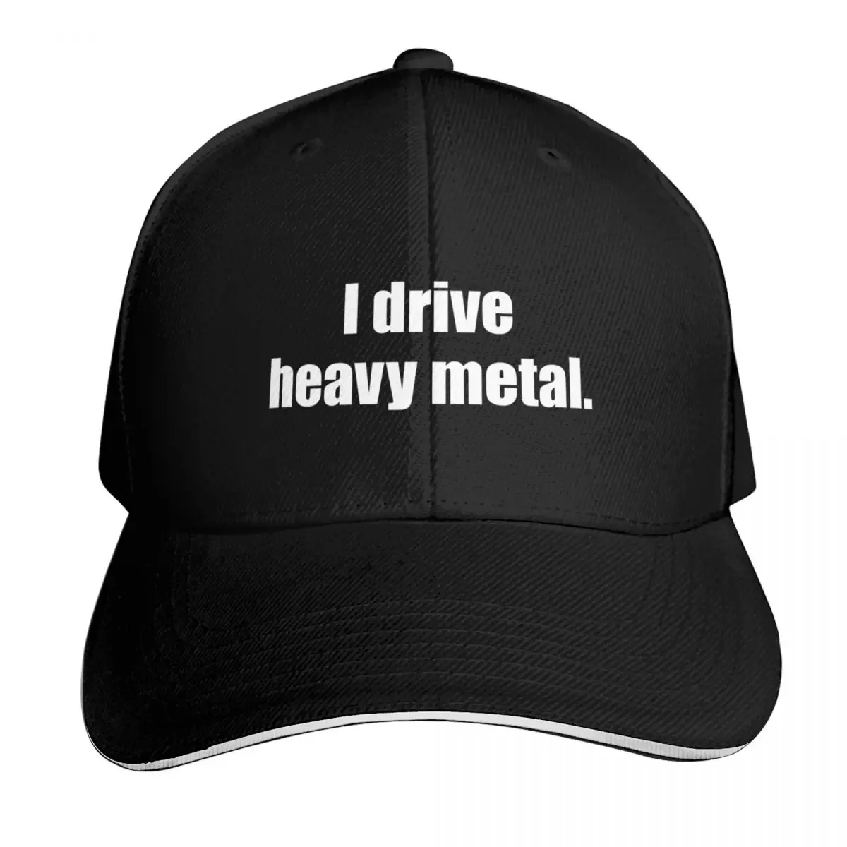 I drive heavy metal. Baseball Cap Sunhat Streetwear foam party Hat Hat Luxury Brand Boy Women's