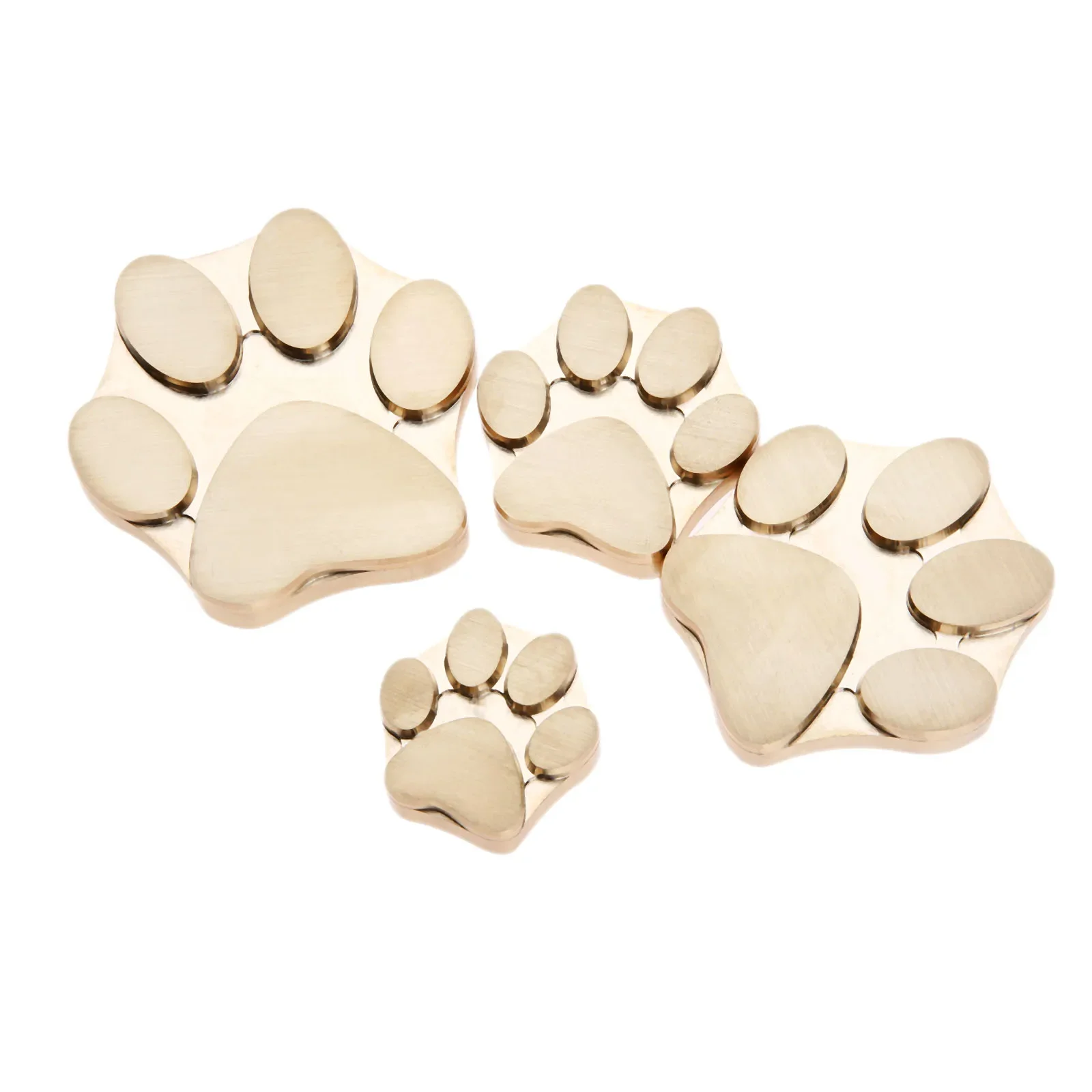 1pc Cute Paw Shape Brass Stamp Mold Bear Claw Logo Making Leather Seal Wood Stamp Craving Tool Branding Heat Embosser 2/4/5/6cm