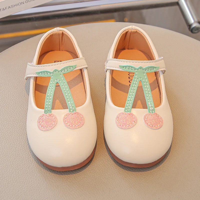 جديد ربيع الخريف الحلو الفتيات أحذية الباليه الأميرة أنيقة الأطفال موضة أحذية من الجلد حفل زفاف السببية الاطفال حذاء مسطح #4