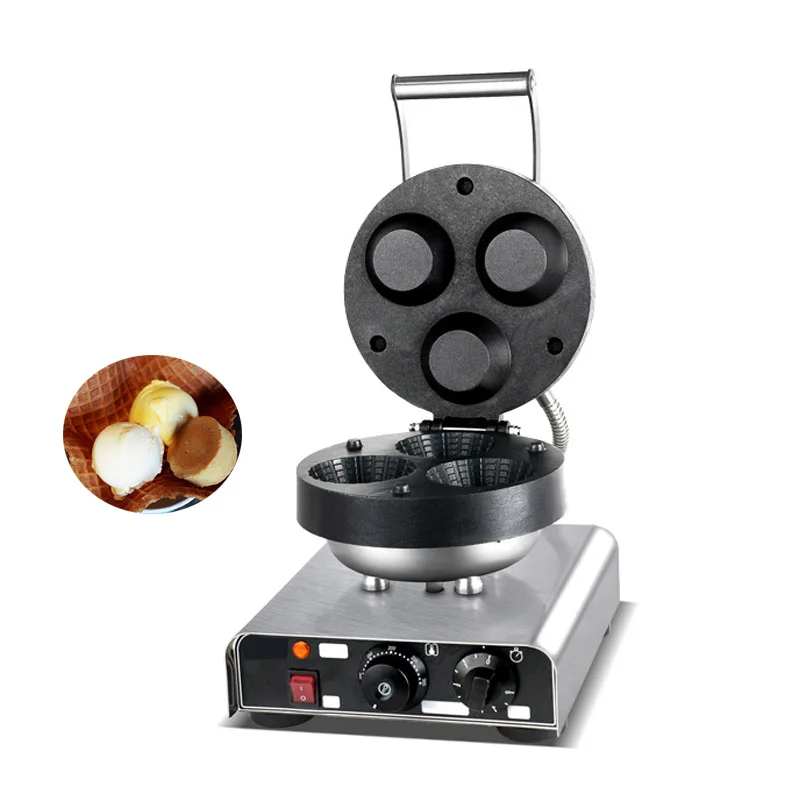 

Restaurant Automatic Ice Cream Skin Waffle Cone Maker Machine Electric Ice Cream Bowl Waffle Maker Machines Commercial