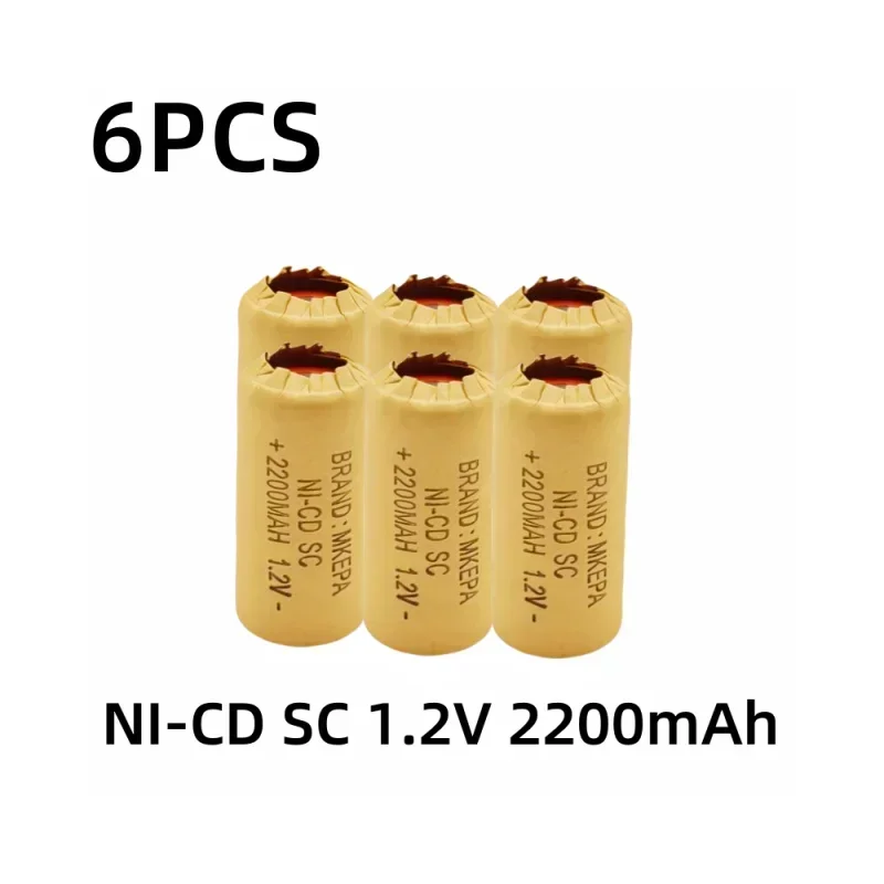 1-20 piezas destornillador taladro eléctrico baterías SC 1,2 V 2200mAh batería recargable ni-cd