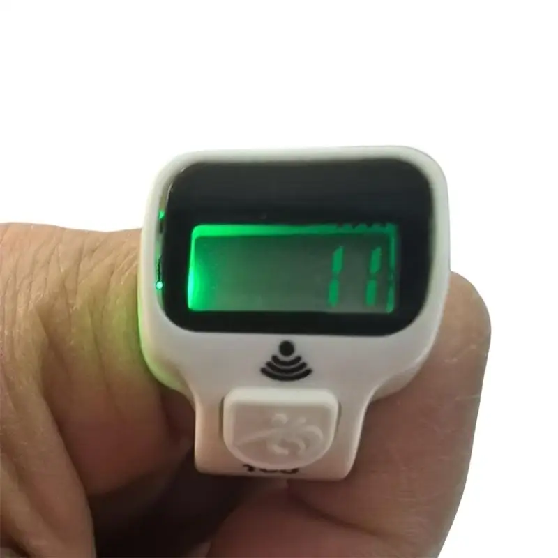 1Pcs LED Display Electronic Finger Clicker Bead Timer Counting Mini Shape Finger Counter LCD Electronic Digital Tally Counter