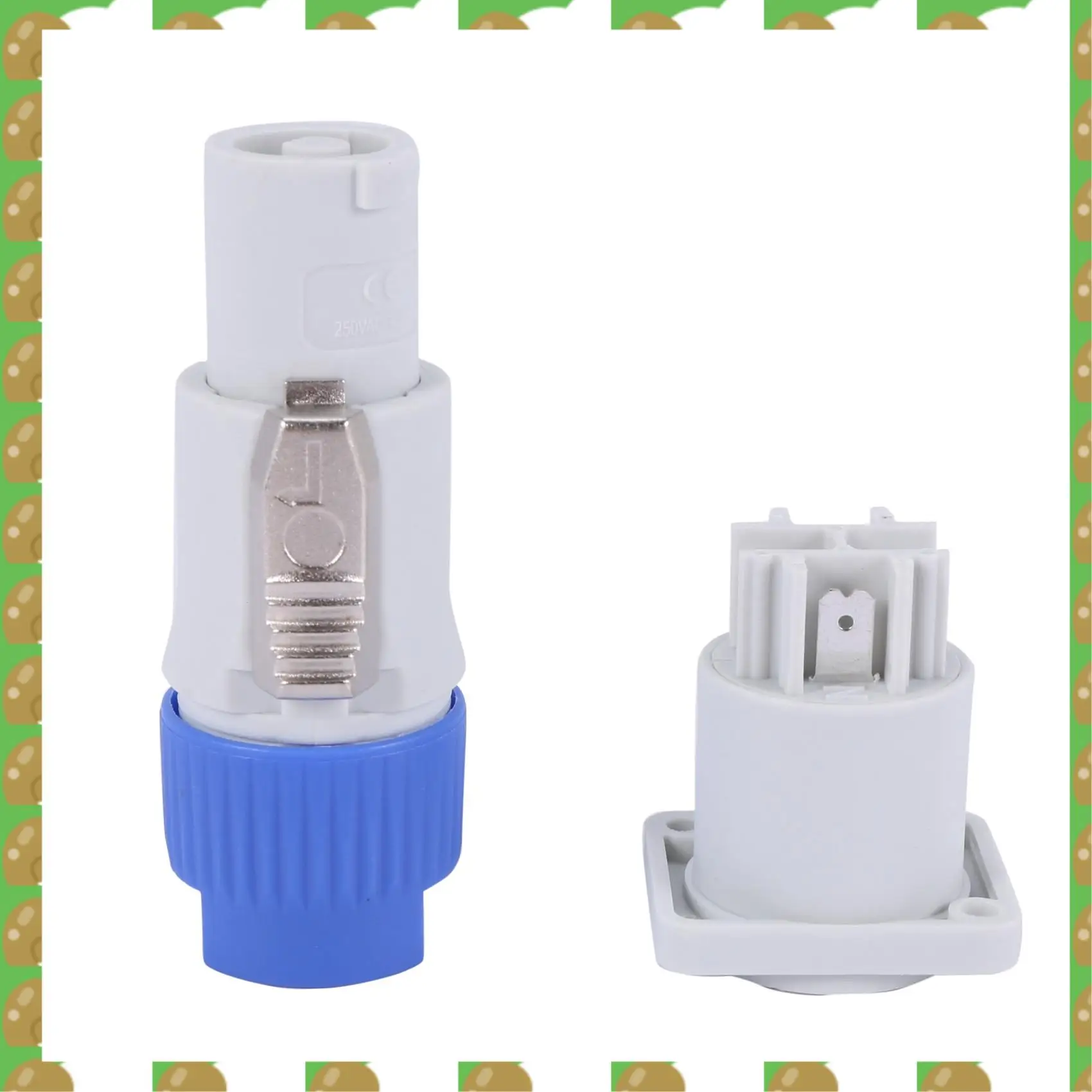 T36C 20X Powercon Type A NAC3FCA+NAC3MPA-1 Chassis Plug Panel Adapter