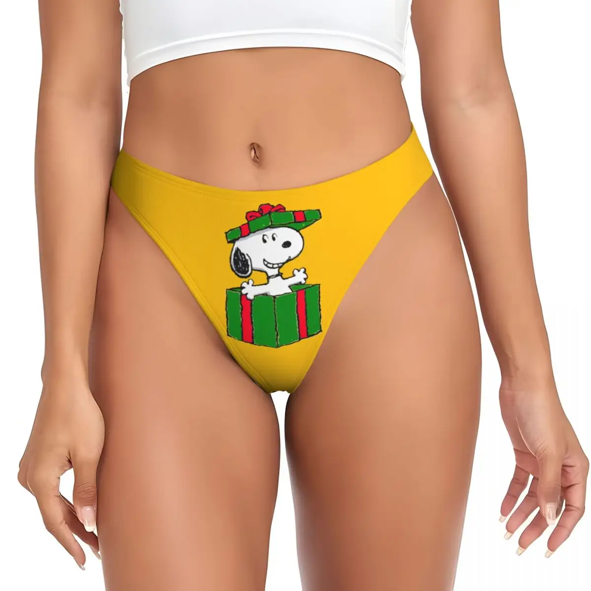 

G Strings Funny Low Waist Sexy Cute Cartoon Snoopy Panties Womens Underwear Christmas Breathable Underpants Women's
