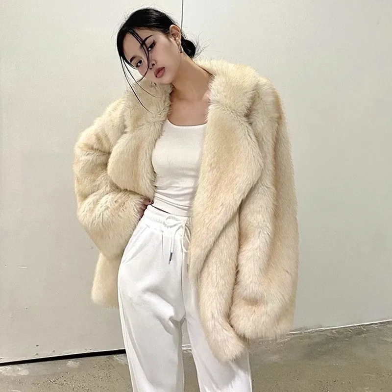 Long Sleeve No Hood Coat Sexy with Polo Collar Spring Long Length Elegant Coats Princess Sleeve Commuter Chic Women Jacket