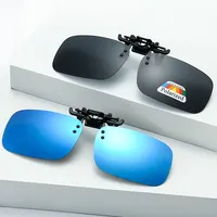 Polarized Clip Sunglasses Polarizing Clip Myopia Glasses Clip Driver Fishing Night Vision Myopia Clipon Sun Shading Eyeglasses