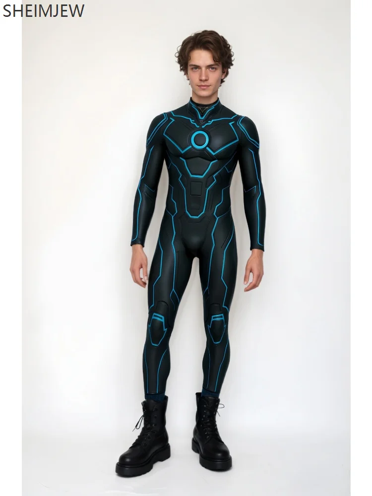 Halloween Mechanische Strumpfhose Cosplay Herren Cyberpunk Gothic Roboter-Strumpfhose Zukunftstechnologie Elektronisch Coole Karnevalsparty-Kostüme – Detail 4