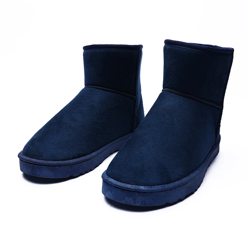 Women Cotton Shoes Warm Snow Boots Casual Shoes High Top Shoes Classic Winter Couple Style Female Classic Blue Plus Size 35-43