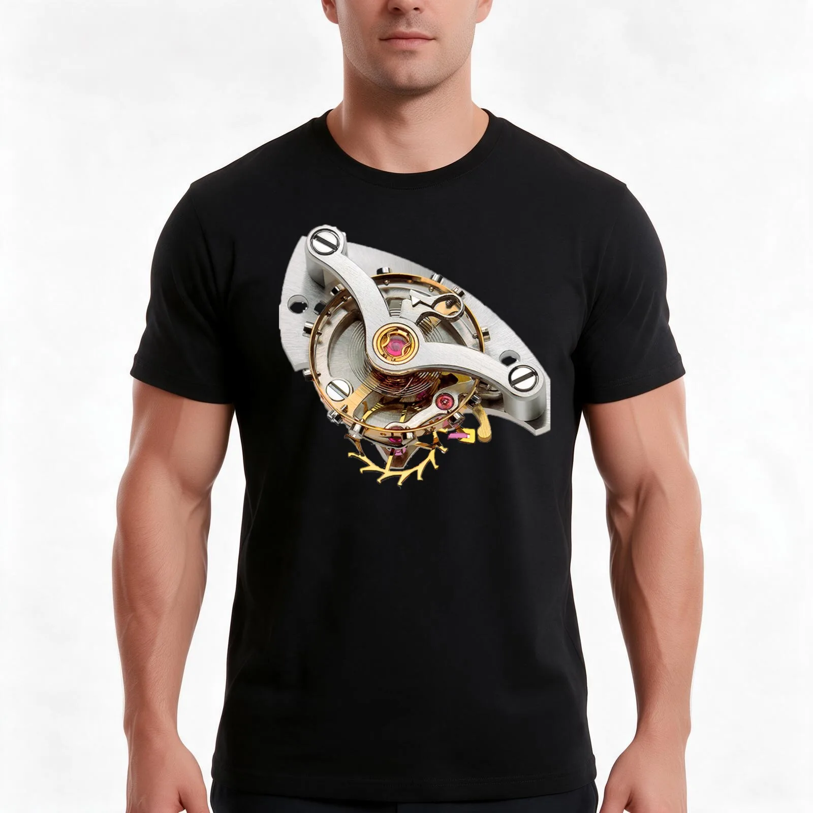 Balance Wheel and Palate Fork For Automatic or Mechanical Watches T-Shirt Summer Casual Cotton Tee Oversized Streetwear Tops