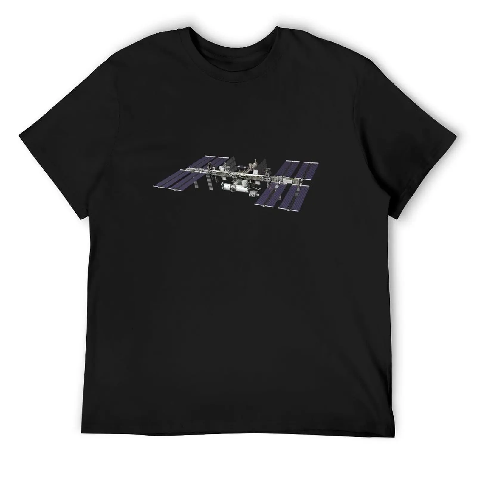 International Space Station T-Shirt plus size tops sweat graphic t shirt vintage summer top mens clothes