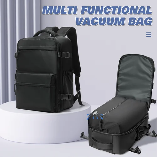 Mochila de viaje Airbag 43x29x15 Bolsa de cabina Avión, Ryanair 40x25x20 Mochila de vacío de aire eléctrica Equipaje de mano, Mochila duradera