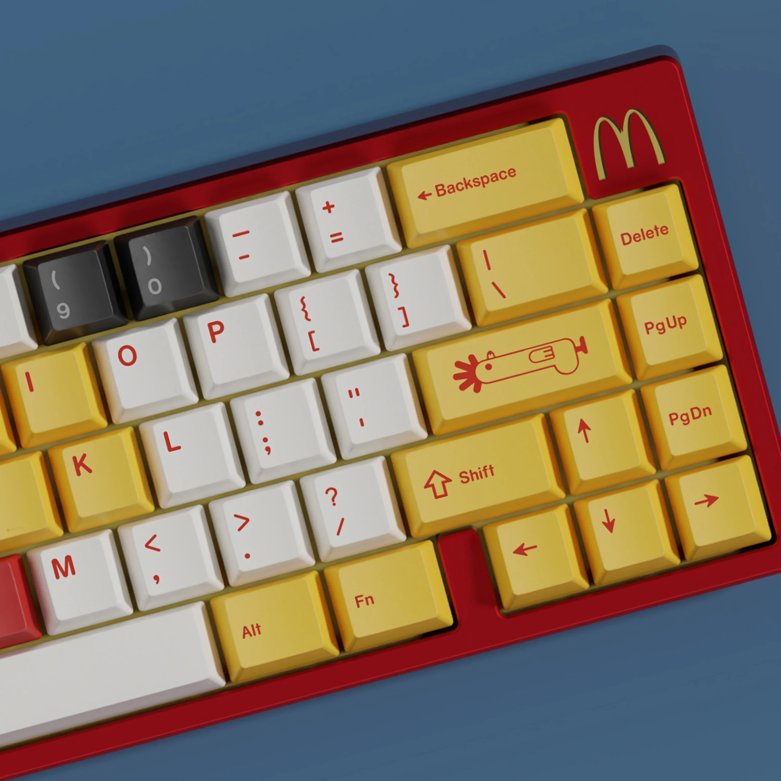 

GMK chicken custom keyboard pbt sublimation original factory height keycap split space
