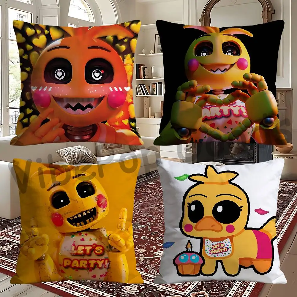T-Toy C-Chica Double Sided Print Soft Throw Pillow Cover Washable RV Camper Interior No Insert
