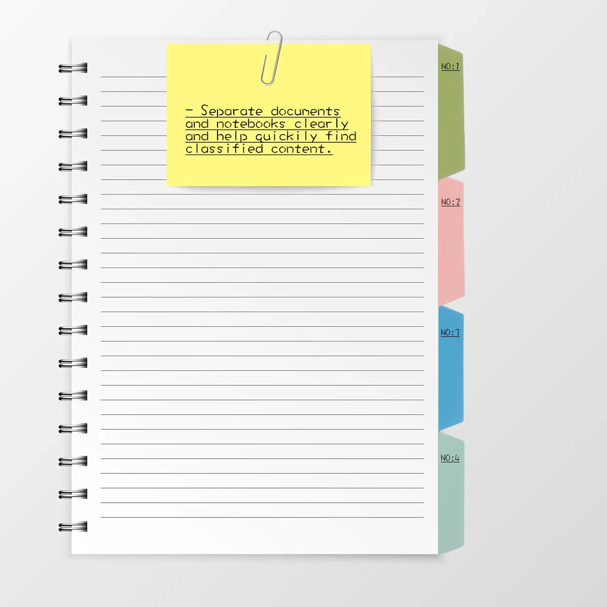 10Sets Notes Tabs Binder Dividers Environmental PP Insert Indexes Binder Tab Page Dividers for Office School Notebook