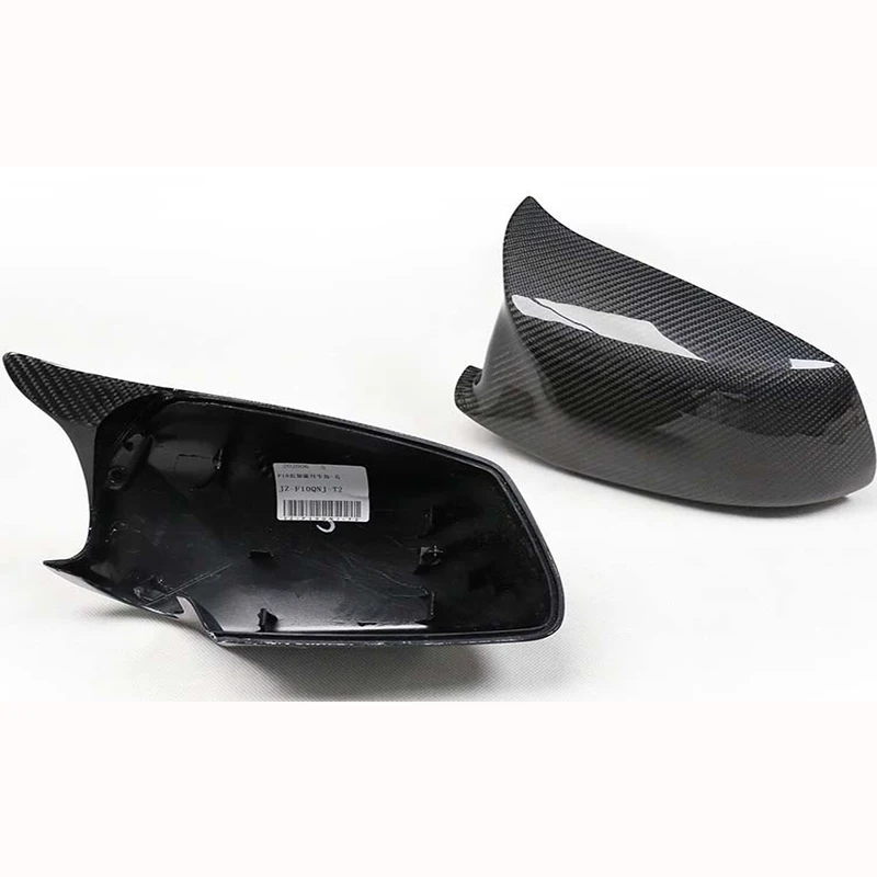 Carbon Fiber Fibre Side Mirror Cover Caps For  5series F10 F18