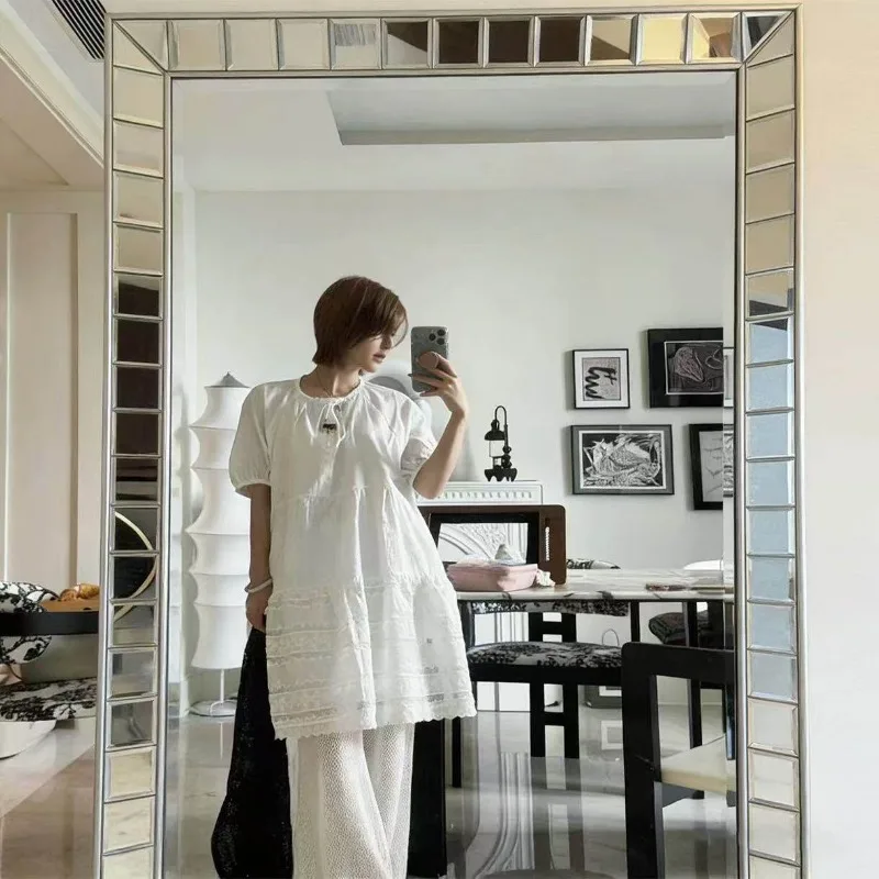 Full Length Mirror, Star Same Dressing Mirror, Bedroom Cloakroom, Floor-to-ceiling , Retro Clothing Store Fitting