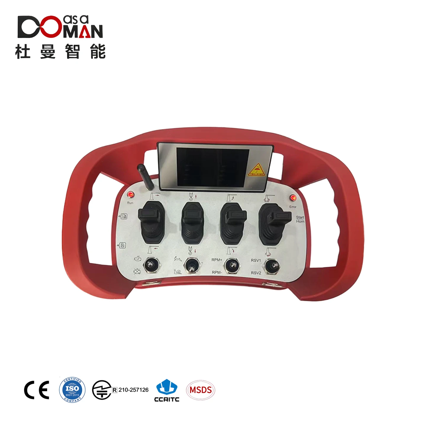DOMAN Hot-selling Wireless 4-Button Remote Control Truck-Mounted Cranes Manual-Automatic Lithium Battery IP65 Customized